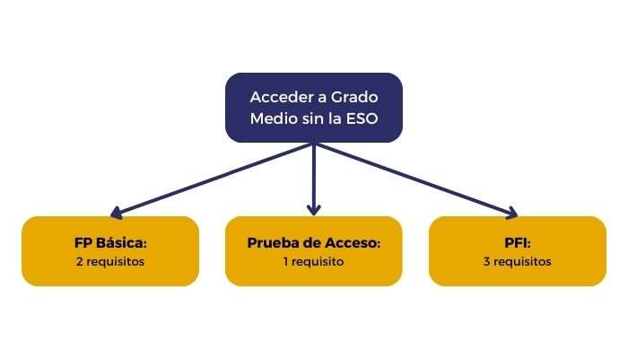 ¿Cuáles son los requisitos de acceso a un ciclo formativo de grado medio?